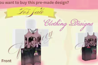 sell 2d roblox clothing design
