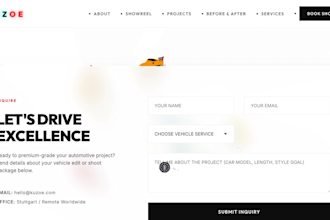 create a modern portfolio website for personal and business