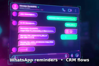 build n8n whatsapp automation, booking reminders and ai agent for your business
