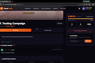develop a secure web3 crowdfunding dapp