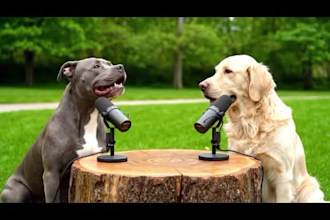create viral ai talking animal, dog talk, cat taik, ai podcast video,nano banana