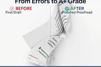 proofread and edit your document assignment or CV perfectly
