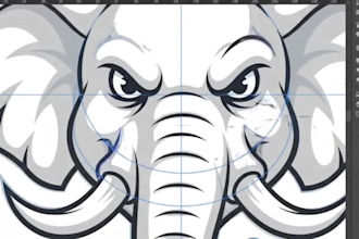 create a custom vector mascot logo for sports and gaming