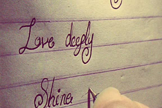 provide neat handwritten notes and documents