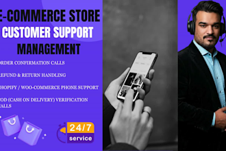 provide shopify customer support for orders, refunds, live chat and woocommerce