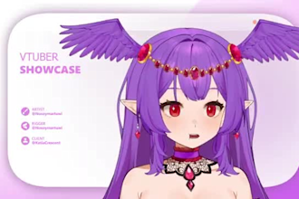 create a vtuber model ready for rigg, only art