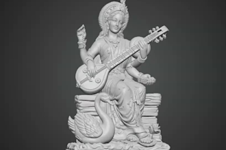 sculpt a custom action figure for printing