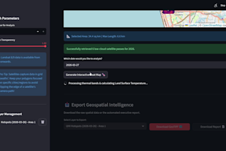 build automated remote sensing gis web dashboards