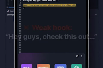 write ugc ad scripts hooks and captions for tiktok reels shorts
