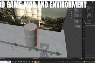 build game city map, 3d environment game asset 3d terrain game map for unity ue5