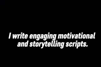 write engaging youtube scripts for motivational videos