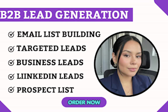 do targeted b2b lead generation, business lead, linkedin leads and email list