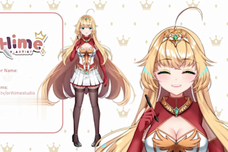 design and rig 2d anime vtuber model live 2d vtuber model live2d vtuber model