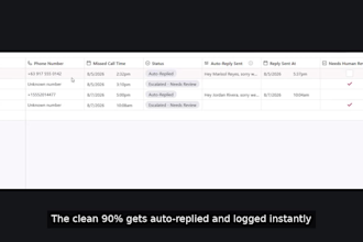 build an ai missed call text back bot for home service businesses