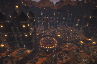 build a themed minecraft castle, temple or outpost