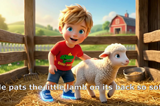 create engaging 3d kids video for youtube  educational content, nursery rhymes