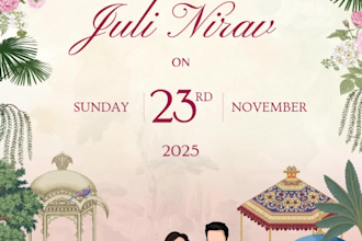 create animated invitation video for wedding, birthday