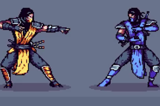 create pixel art fighting game characters, sprite sheets and combat animations