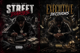 design a professional rap hip hop mixtape cover art