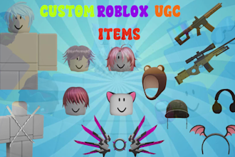 create custom roblox ugc accessories,hairs and items