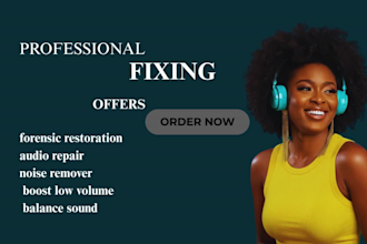 fix sync mix repair edit enhance podcasts, audio repair and forensic restoration