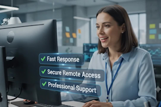 provide remote IT support for windows, network, and server issues
