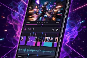 professional youtube and reels video editing with effects