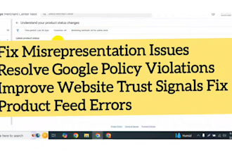 fix google merchant center misrepresentation and suspension