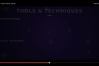 do video editing, sports recruiting videos, cinematic vids