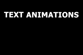 create 2d text animations and lower thirds