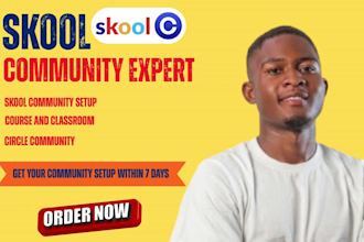 setup skool online community skool community manager skool course creation skool