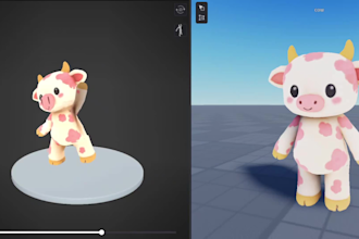 provide 3d roblox ugc character bundle for roblox avatar and game props