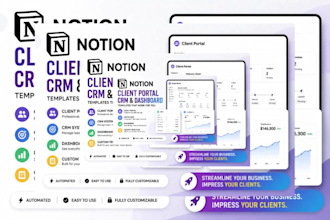 notion client portal notion crm notion dashboard notion template notion expert