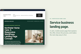 build a responsive wordpress landing page