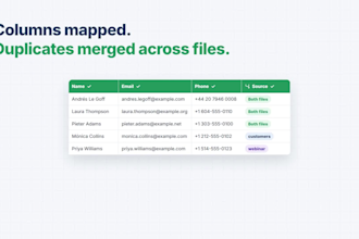merge multiple excel or CSV files into one clean deduplicated table