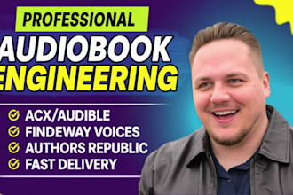 be your male audiobook narrator voice over for acx and audible