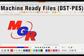 do embroidery digitizing logo dst pes file
