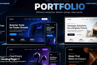 build a modern responsive landing page