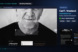 create a complete wordpress website or ecommerce website