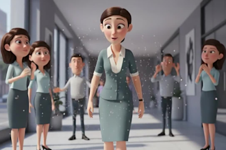 create 3d pixar style ai animation video,3d cartoon animation,3d pixar animation