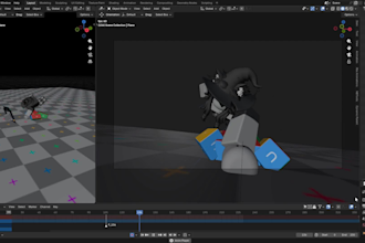 create cinematic roblox combat animations, cutscenes, vfx and emotes fast