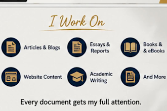 proofread and edit english documents
