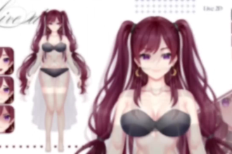 create professional 2d vtuber model, live2d rigging, custom vtuber design