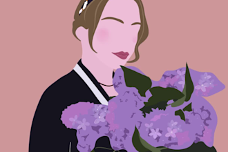 do a custom minimalist portraits for meaningful gifts