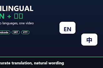 add accurate english and chinese bilingual subtitles to your videos