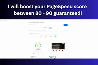 do page speed optimization and achieve 90 pagespeed score