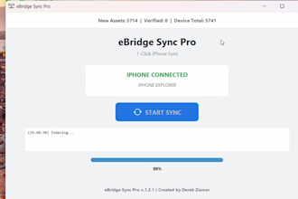 do a one click iphone to PC transfer of photos and videos