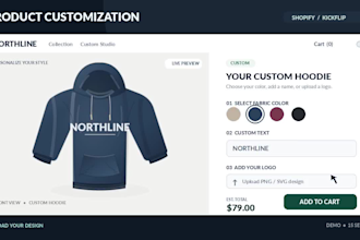 build shopify 3d clothing customizer with zakeke kickflip product configurator