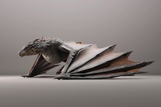 do 3d dragon model 3d creature 3d animal model with animation for game or film