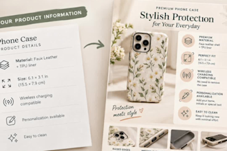 design etsy product infographics